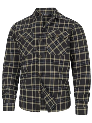 Foto van product INDICODE JEANS Overhemd ' INGroff ' donkerblauw / bruin / pasteelgeel / grafiet