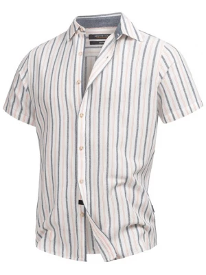 Foto van product INDICODE JEANS Overhemd 'Lingo' beige / grijs / wit