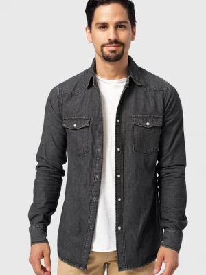 Foto van product INDICODE JEANS Overhemd ' Mike ' zwart