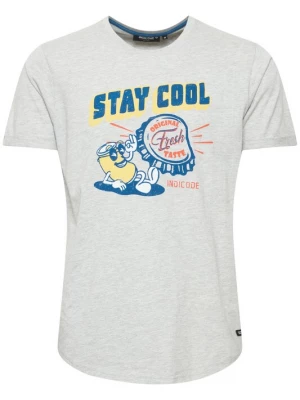 Foto van product INDICODE JEANS Shirt 'Daniel' blauw / pasteelgeel / lichtgrijs / kreeft
