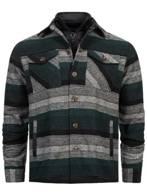Foto van product INDICODE JEANS Tussenjas 'INDjango' grijs / donkergroen