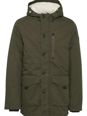 Foto van product INDICODE JEANS Winterjas 'Hempe ' olijfgroen / zwart
