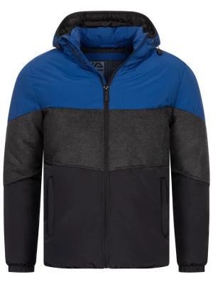 Foto van product INDICODE JEANS Winterjas 'Urban' blauw / grijs / zwart