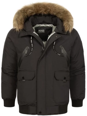 Foto van product INDICODE JEANS Winterjas ' Zakai ' bruin / zwart