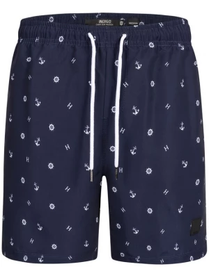 Foto van product INDICODE JEANS Zwemshorts 'Maya' navy / wit