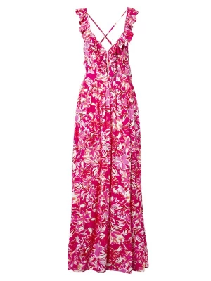 Foto van product Influencer Jurk pink / rood / offwhite