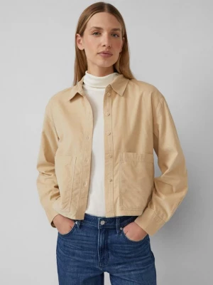Foto van product Ingekorte blouse van fijn ribfluweel met opgezette zakken s.Oliver beżowy