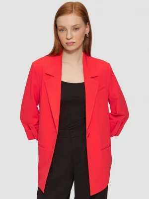 Foto van product Interlock blazer met oprolbare mouwen QS rood