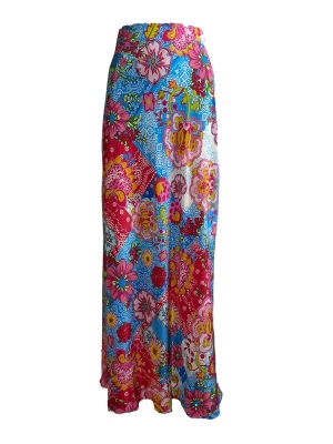 Foto van product Introvertie VIENNA Rok 'Oia Bias Cut Silk Skirt' gemengde kleuren