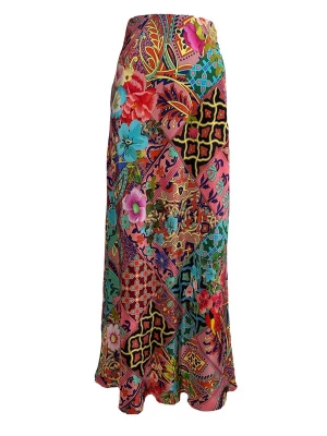 Foto van product Introvertie VIENNA Rok 'Oia Bias Cut Silk Skirt' pink