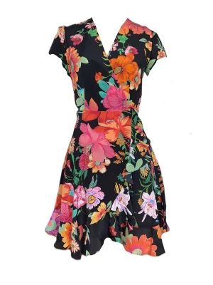 Foto van product Introvertie VIENNA Zomerjurk 'ALICE Silk Wrap Dress' zwart
