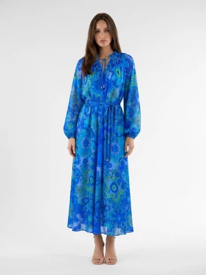 Foto van product Introvertie VIENNA Zomerjurk azuur / gemengde kleuren