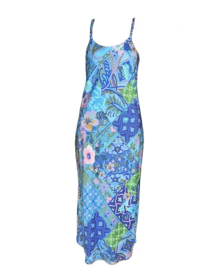 Foto van product Introvertie VIENNA Zomerjurk 'Not Your Darling Bias Slip Dress' azuur