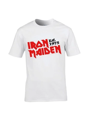 Foto van product Iron Maiden Shirt 'Iron Maiden Slanted Established Logo T-Shirt' wit
