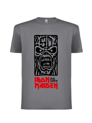 Foto van product Iron Maiden Shirt 'Iron Maiden STAMP LOGO T-Shirt' grijs