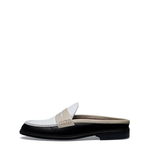 Foto van product Isabel Bernard Instappers beige / zwart / wit