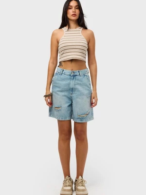 Foto van product IT'S BASIC Jeans 'BERMUDA DENIM SHORT' blauw denim
