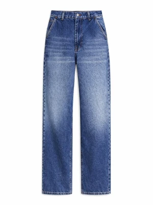 Foto van product IT'S BASIC Jeans 'NORA Skater Mid Rise Jeans (Lenght 28)' royal blue / koningsblauw