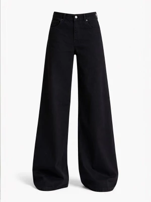 Foto van product IT'S BASIC Jeans 'PALAZZO MID RISE JEANS (Lenght 32)' black denim