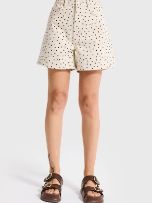 Foto van product IT'S BASIC Jeans 'POLKA MINI DENIM SHORT' ivoor