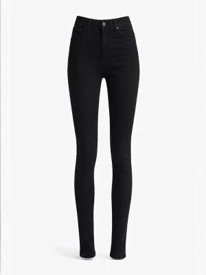Foto van product IT'S BASIC Jeans 'Skinny High Rise Jeans (Lenght 26)' black denim