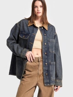 Foto van product IT'S BASIC Tussenjas 'Oversized Denim Jacket' blauw denim