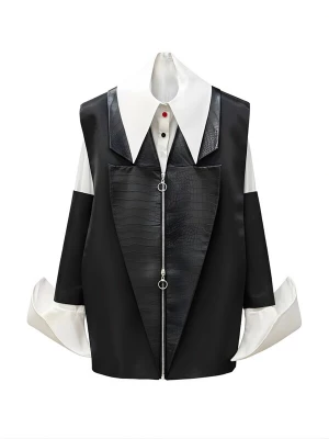 Foto van product IUnique Bodywarmer 'Luxury' zwart