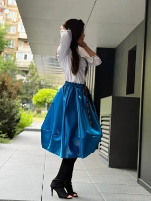 Foto van product IUnique Rok 'Taffeta Balloon Skirt' blauw