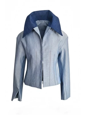 Foto van product IUnique Tussenjas blauw denim