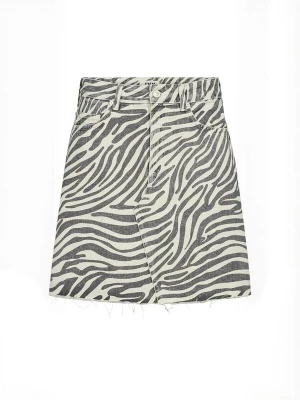 Foto van product Ivy Copenhagen Rok 'Angie' grijs / wit