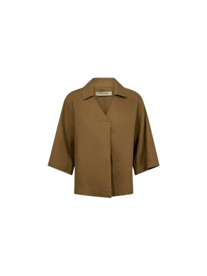 Foto van product Ivy Copenhagen Shirt ' PD-Lina Linen ' bruin