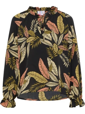Foto van product IZIA Blouse lichtgeel / olijfgroen / zalm roze / zwart