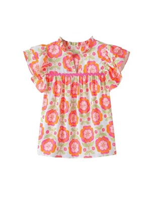 Foto van product IZIA Blouse lichtgroen / poederroze / donkerroze / wit