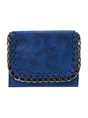 Foto van product ebeeza Portemonnee navy / enziaan / goud