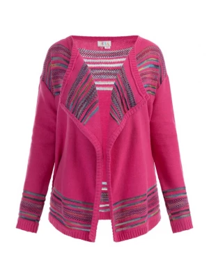 Foto van product IZIA Gebreid vest blauw / geel / pink