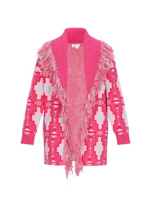 Foto van product IZIA Gebreid vest lichtblauw / pink / lichtroze