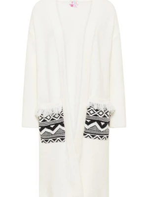 Foto van product IZIA Gebreid vest 'Lomasi' zwart / wolwit