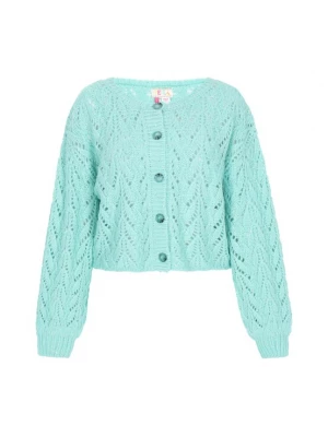 Foto van product IZIA Gebreid vest turquoise