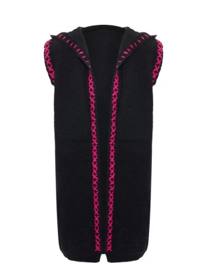 Foto van product IZIA Gebreide bodywarmer pink / zwart
