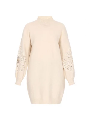 Foto van product IZIA Gebreide jurk beige