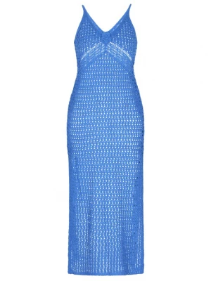Foto van product IZIA Gebreide jurk royal blue / koningsblauw