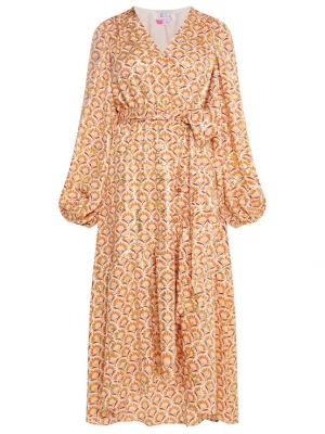 Foto van product IZIA Jurk beige / goud / oranje
