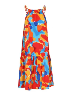 Foto van product ebeeza Jurk turquoise / royal blue / koningsblauw / mosterd / knalrood