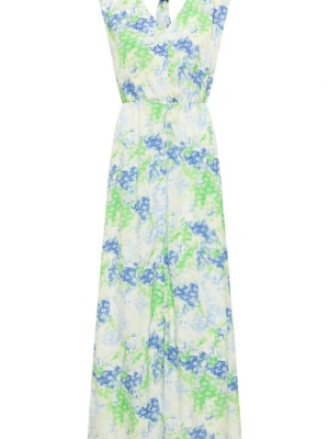 Foto van product IZIA Jurk blauw / limoen / wit