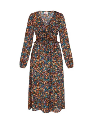 Foto van product IZIA Jurk groen / lavendel / oranje / zwart