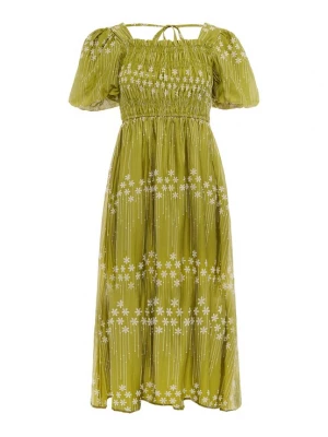 Foto van product IZIA Jurk groen / wit