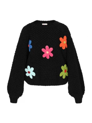 Foto van product IZIA Oversized trui blauw / geel / oranje / rood / zwart
