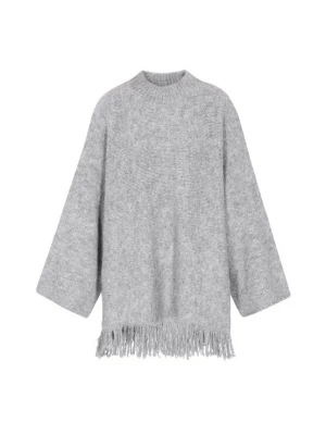 Foto van product IZIA Oversized trui 'Boho' lichtgrijs