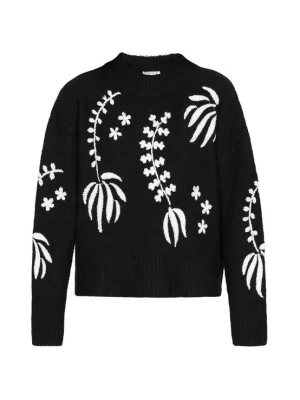 Foto van product IZIA Oversized trui zwart / wit