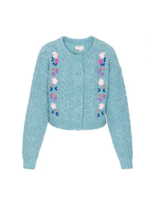 Foto van product IZIA Oversized vest 'Fashion Look' blauw / lichtblauw / lila / rosa